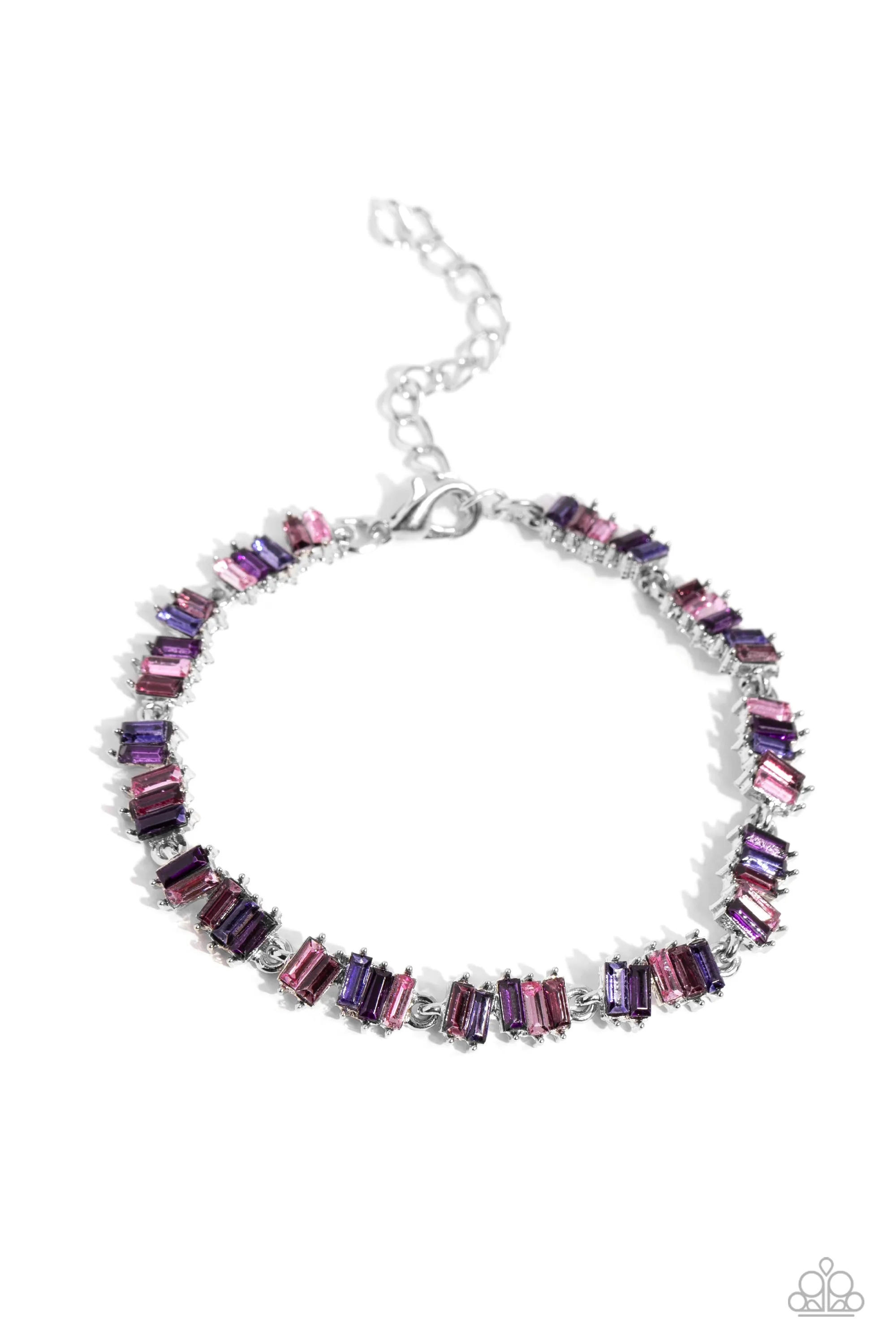 Open Door Jewelry - Emerald Ensemble - Purple Bracelet - Paparazzi Accessories