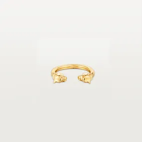 Open Leopard Ring Yellow Gold