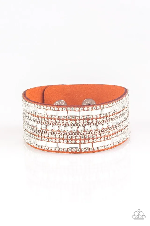 Paparazzi Bracelet ~ Rebel Radiance - Orange