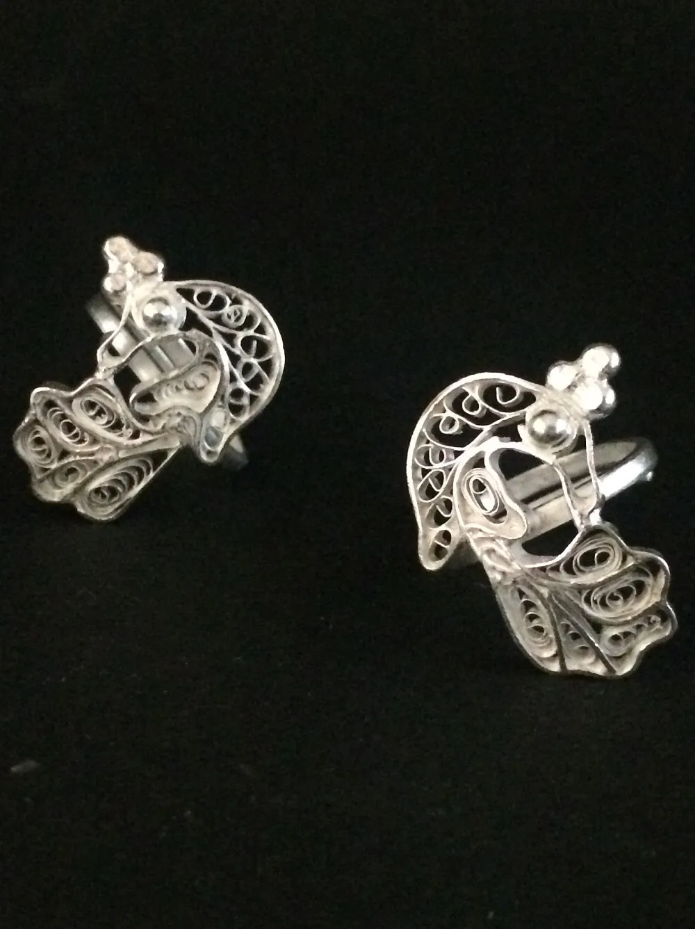 Peacock Toe Rings