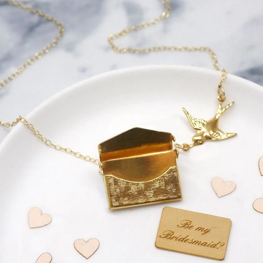 Personalised Envelope Necklace