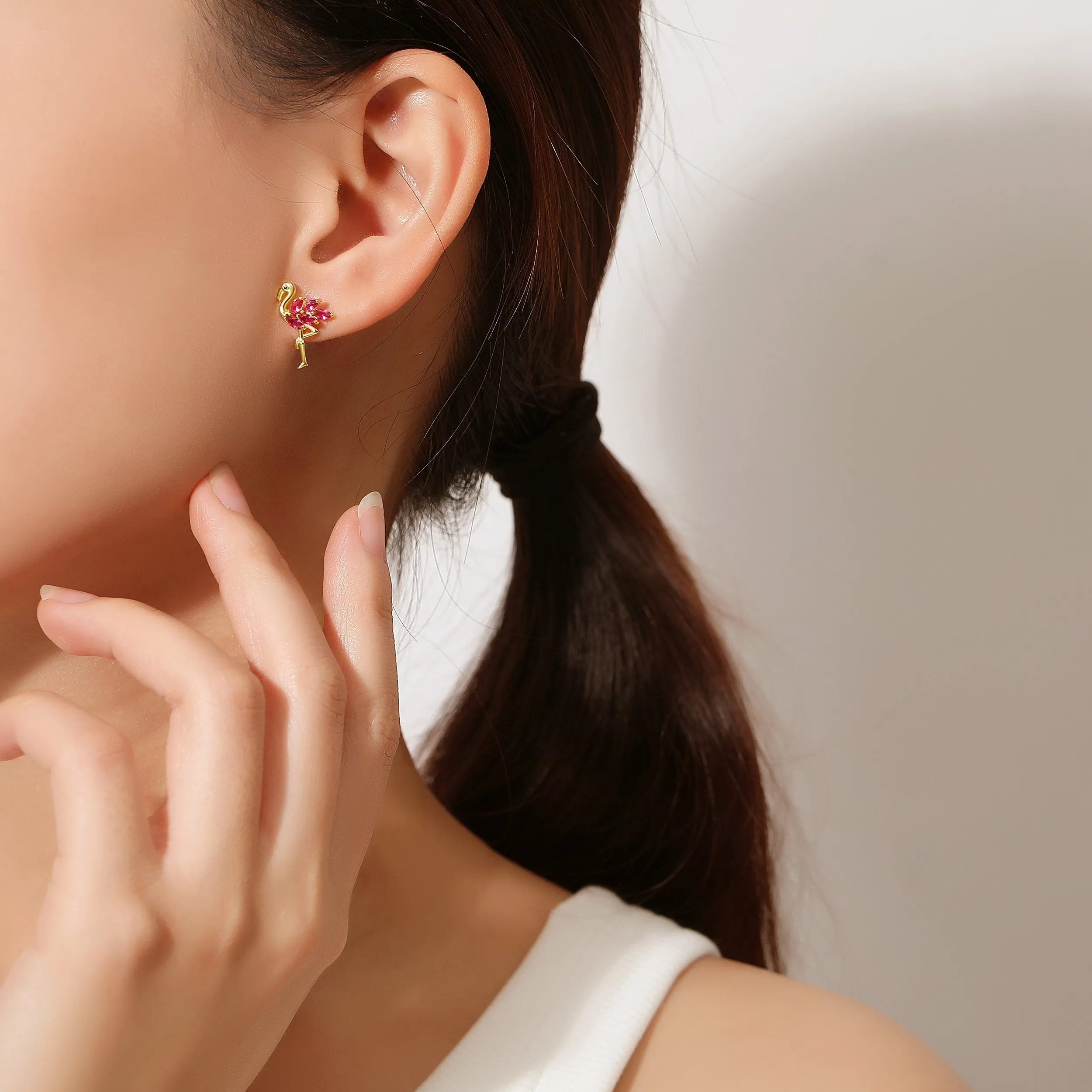 Pink Flamingo Earrings