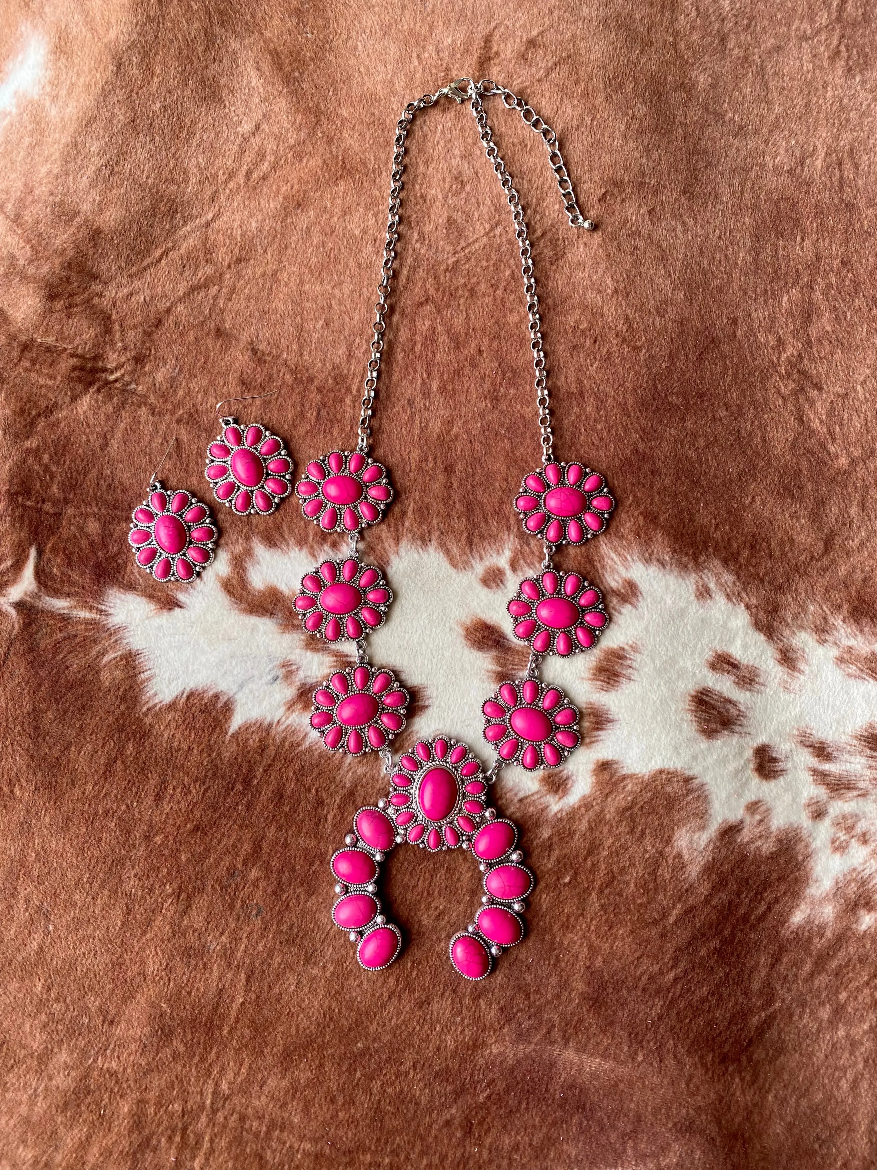 Pink Squash Blossom Set