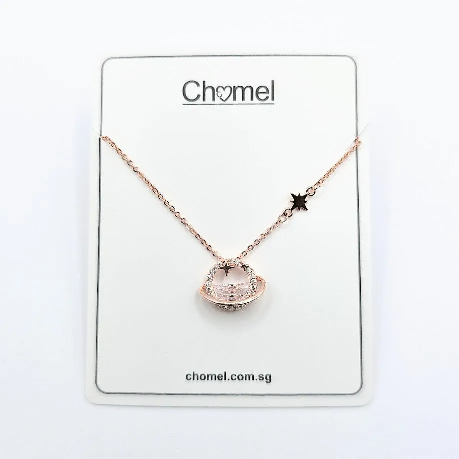 Planet Cubic Zirconia Necklace