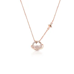 Planet Cubic Zirconia Necklace