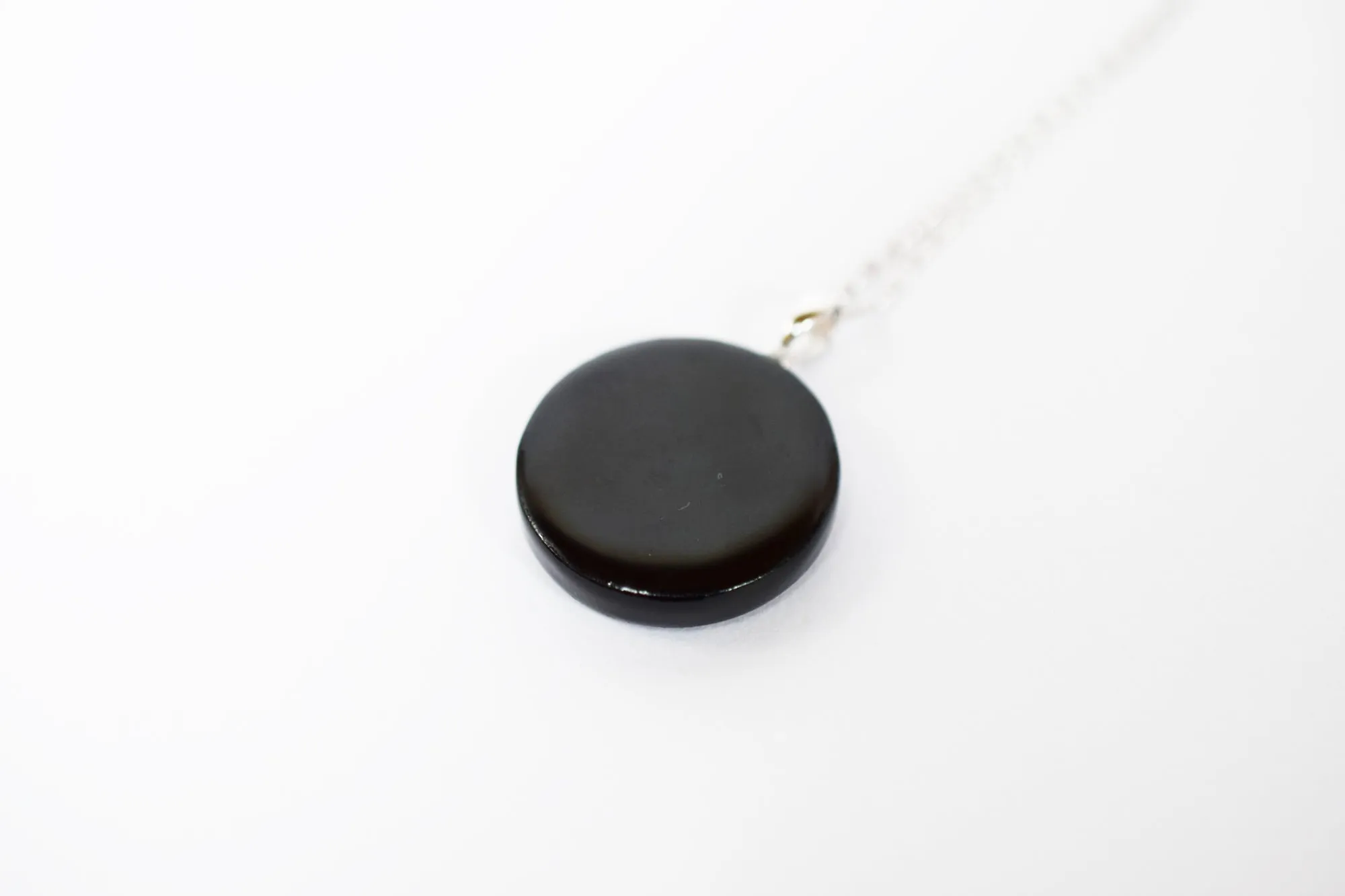 Raden Pendant Necklace - Geometry / Green Color / Small Size-, Japanese Lacquer Jewelry, Kyoto Jewelry