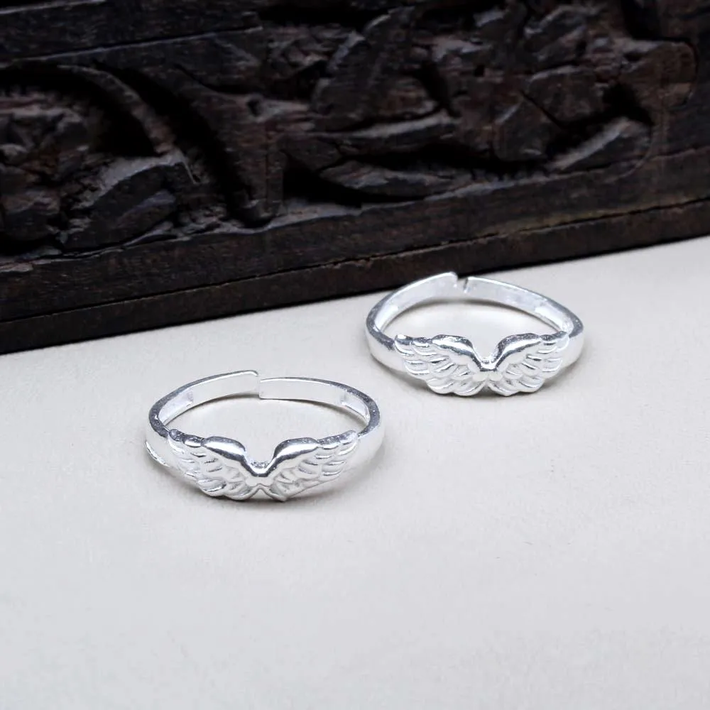 Real Sterling Silver Indian Women Toe Ring Pair
