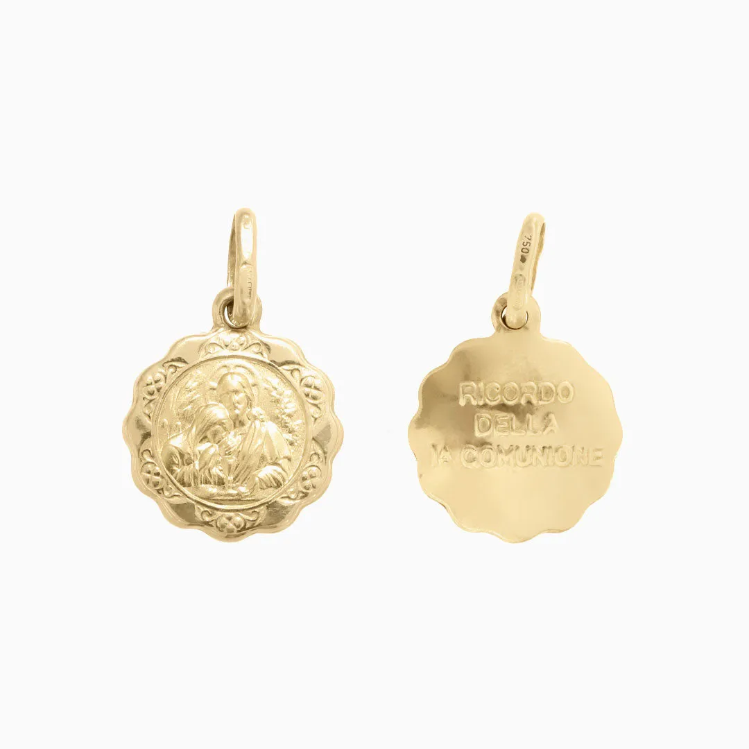 Ricordo della Comunione Gold Pendant