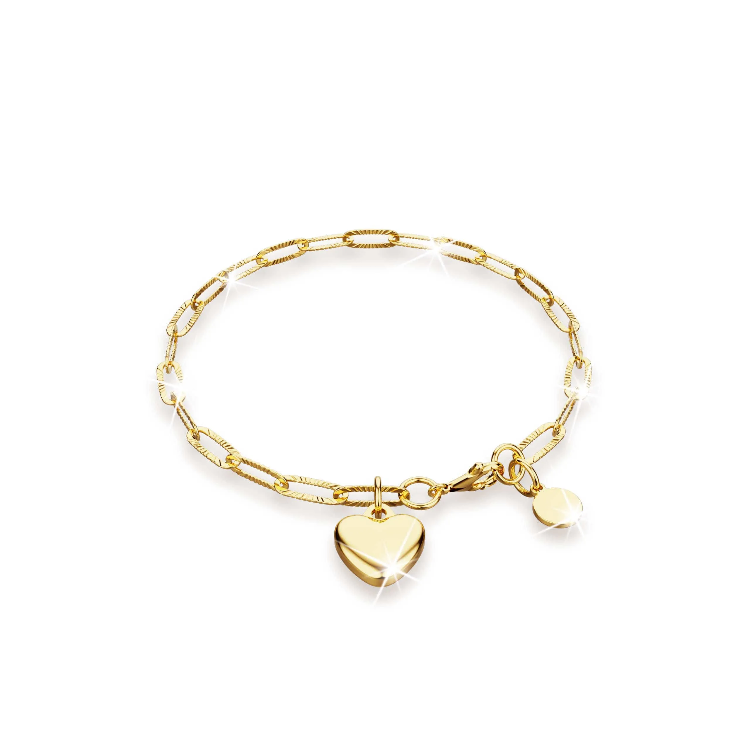 Rogue Heart Gold Stainless Steel Bracelet