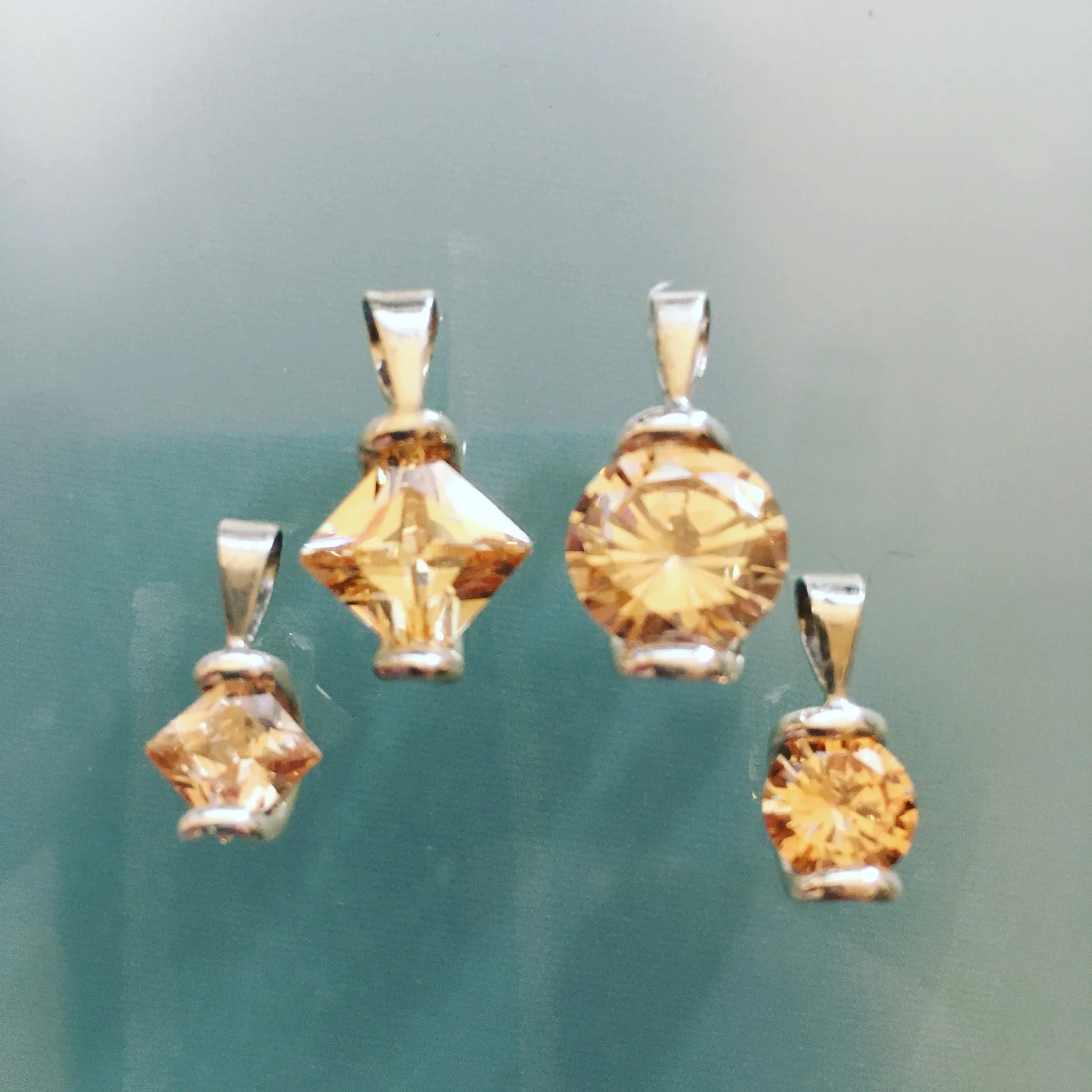 Round CZ Pendant