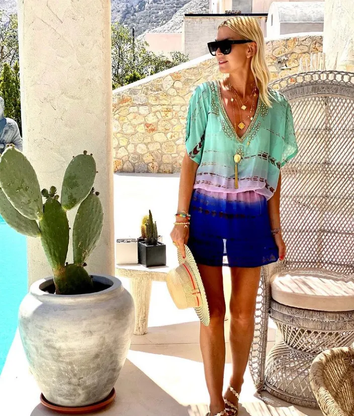 Santorini Long Gold Necklace
