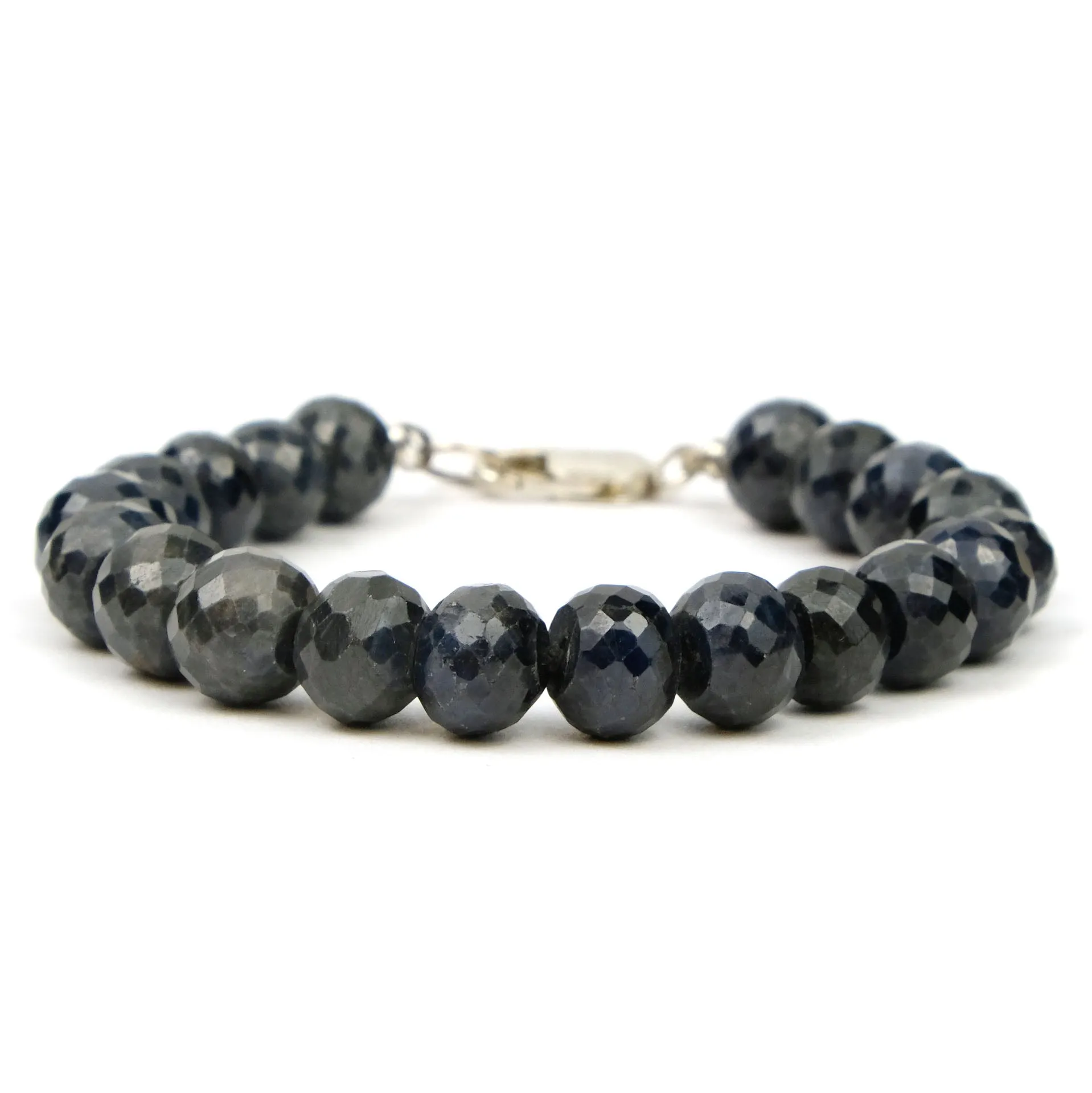 Sapphire Bracelet with Sterling Silver Lobster Clasp