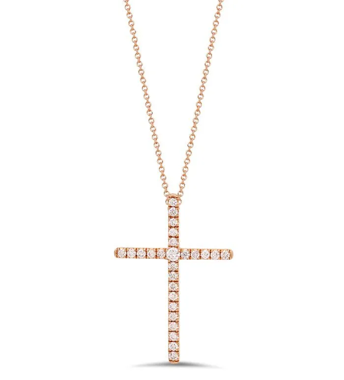 Signature Diamond Cross Necklace (3 Sizes)