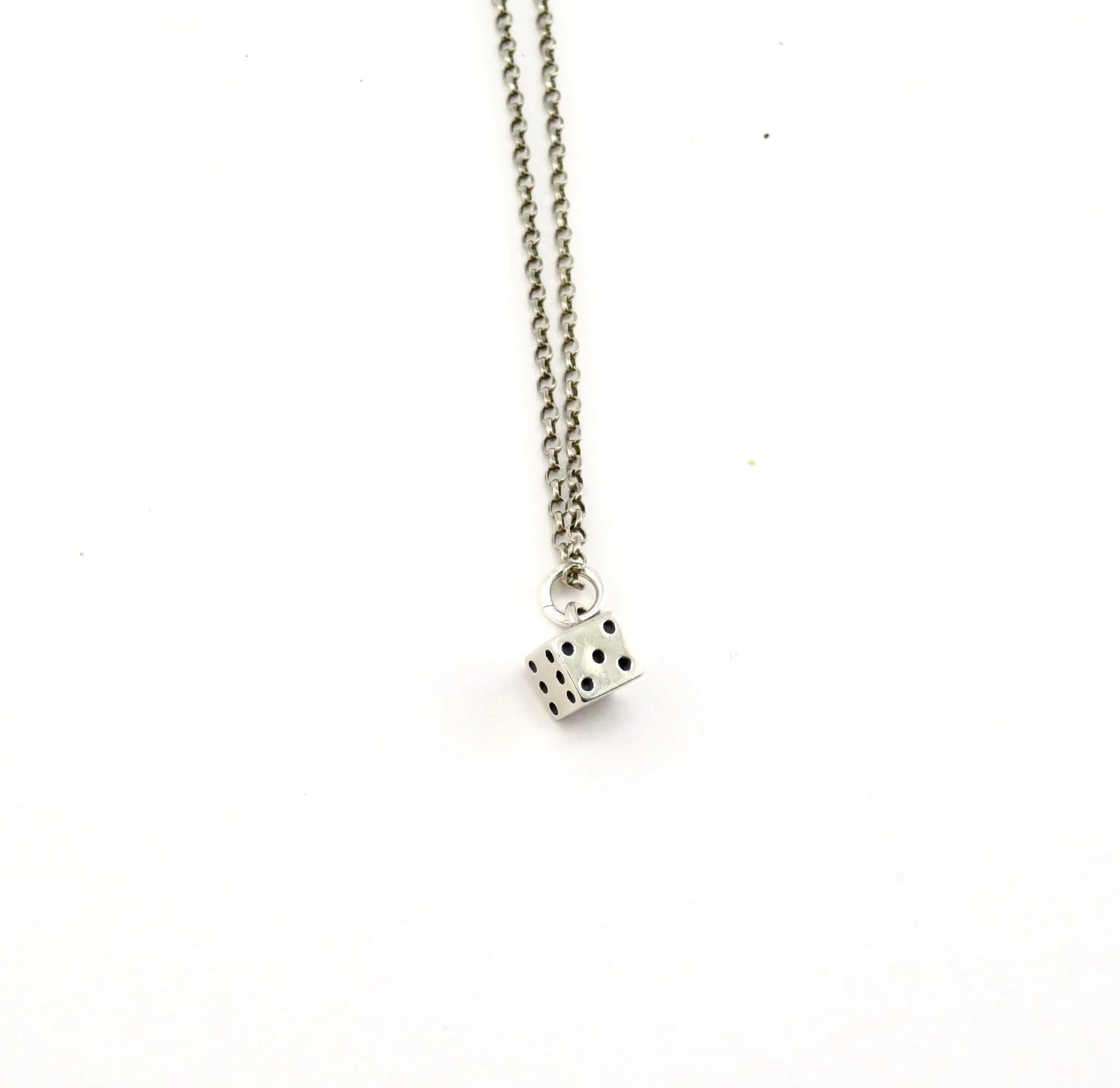 Silver Dice Earrings