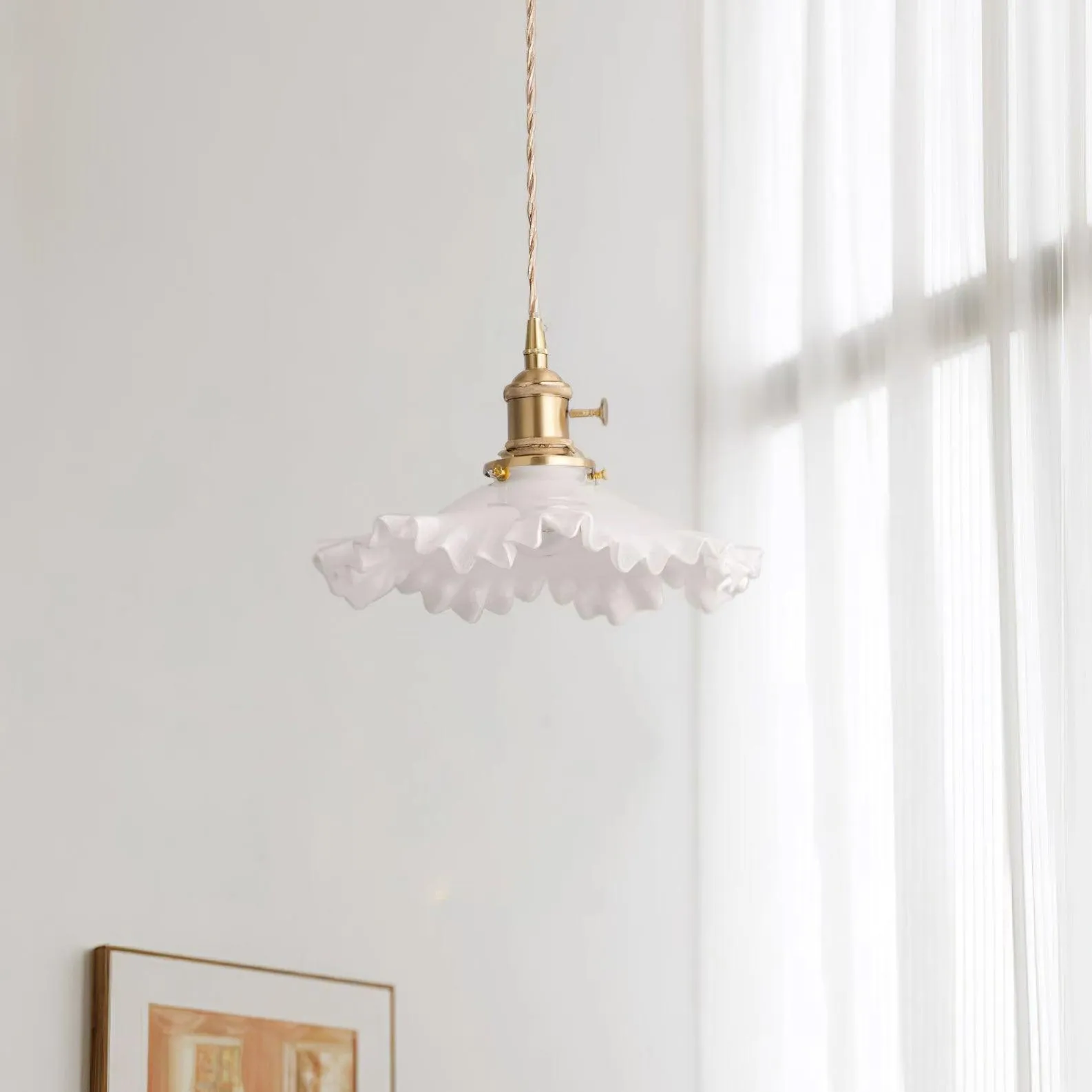 Skirt Pendant Lamp 9.8″- 5.9″