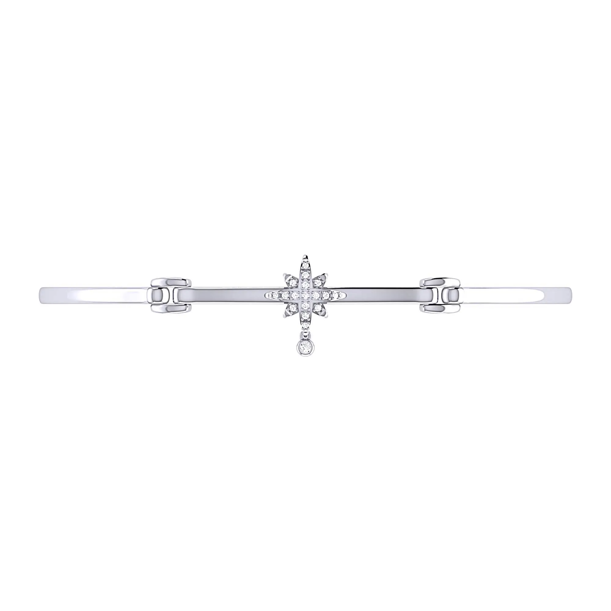 Starlit Dreams Diamond Drop Bracelet in Sterling Silver