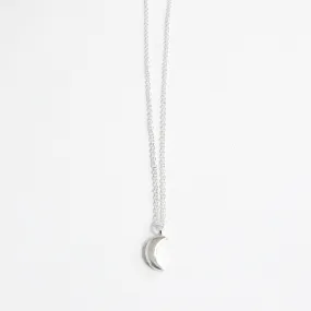 Sterling Silver La Luna Moon Charm Necklace