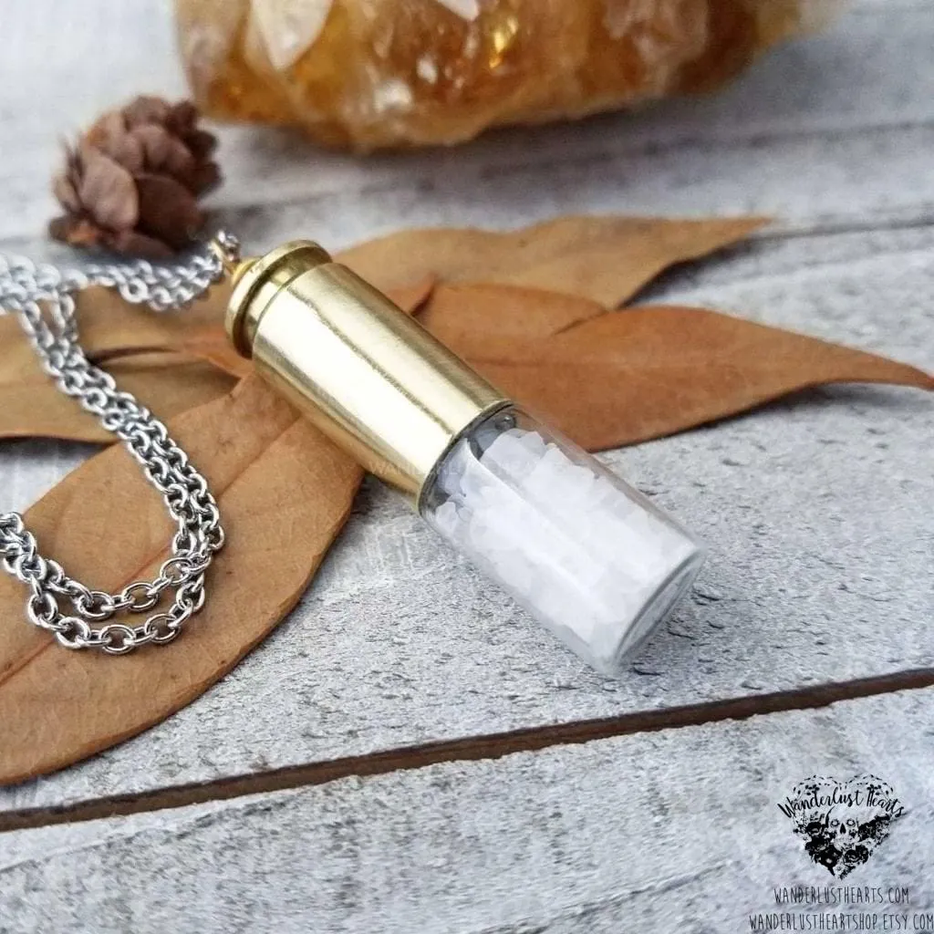 Supernatural rock salt necklace