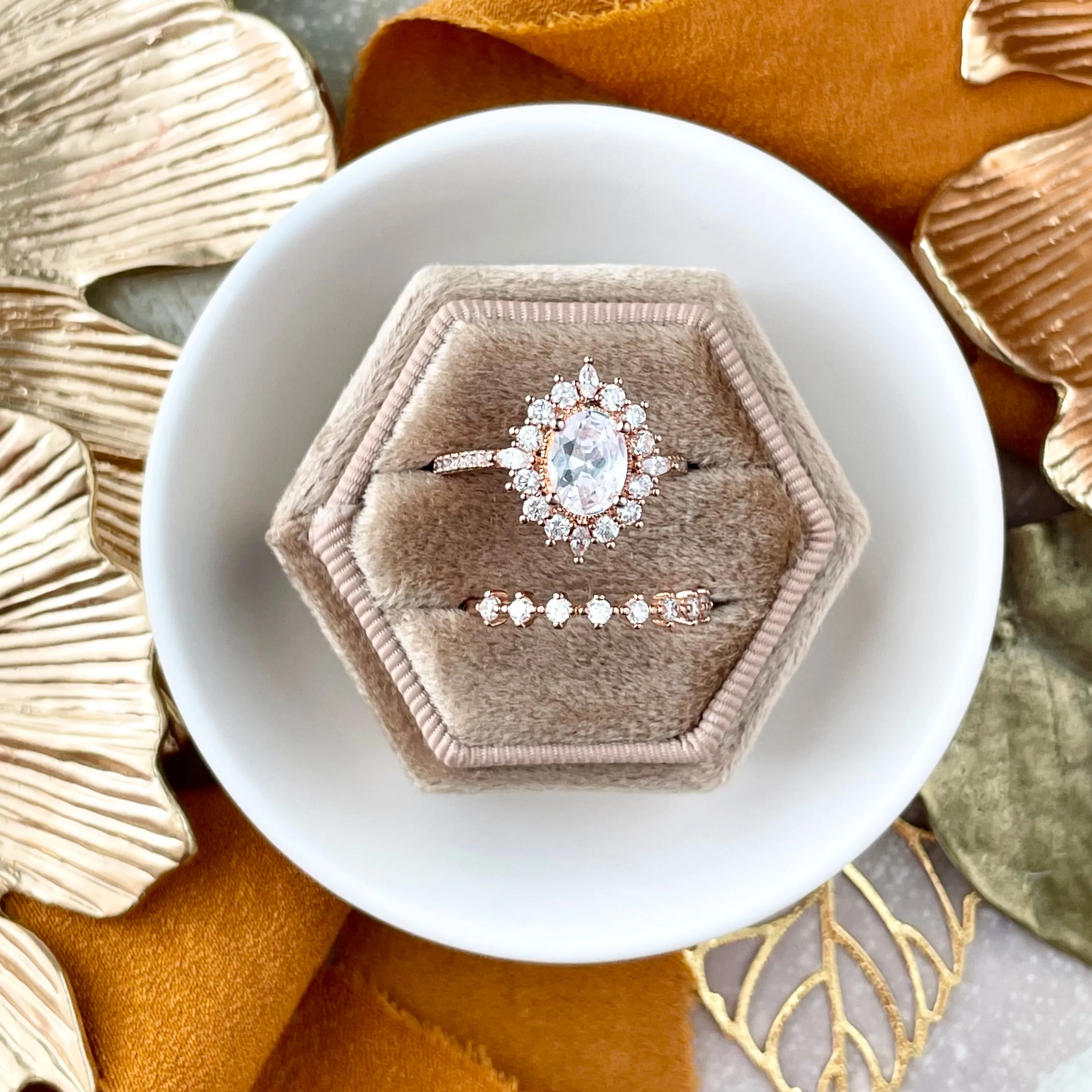 Tan Ring Box