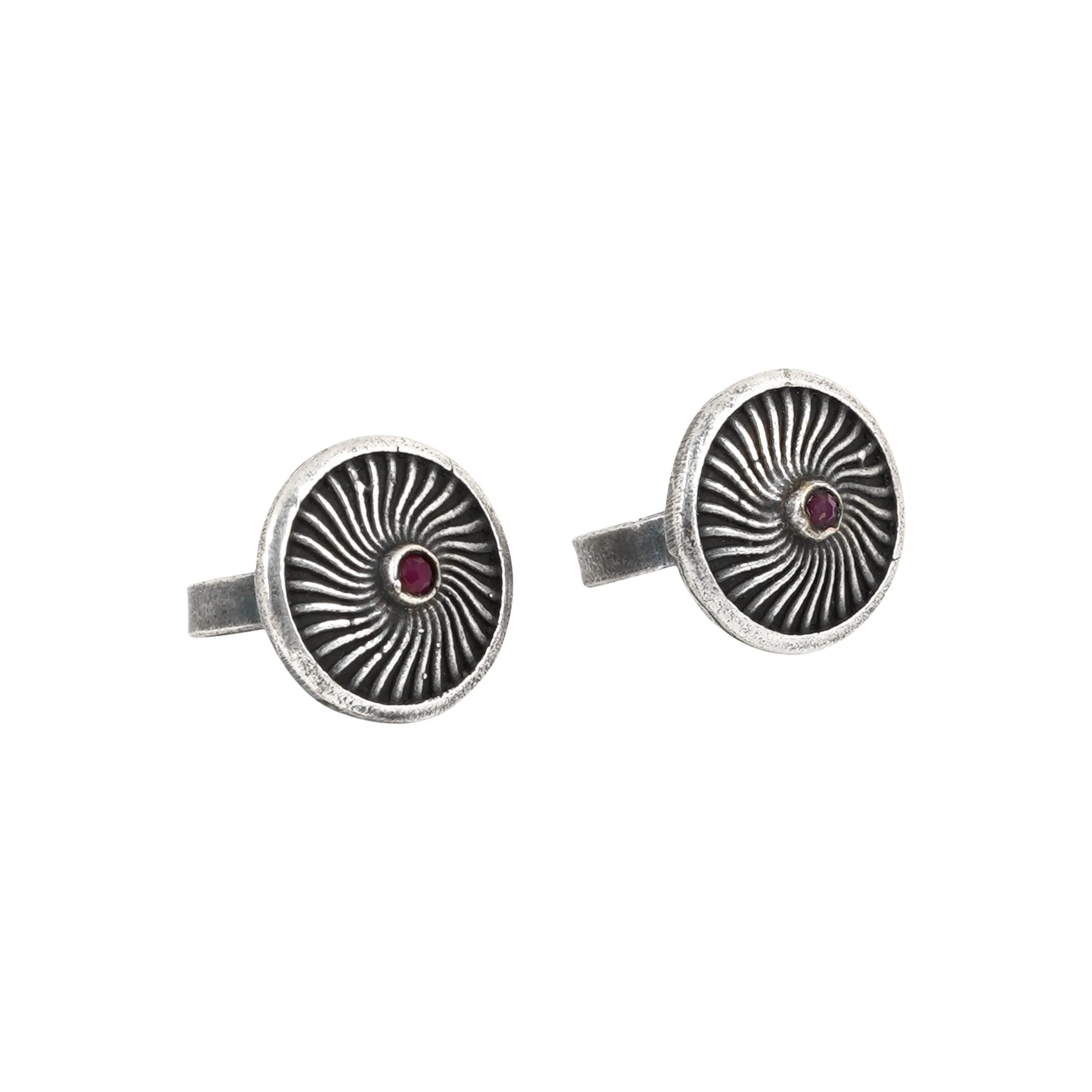 Teejh Adira Silver Oxidised Toe Ring