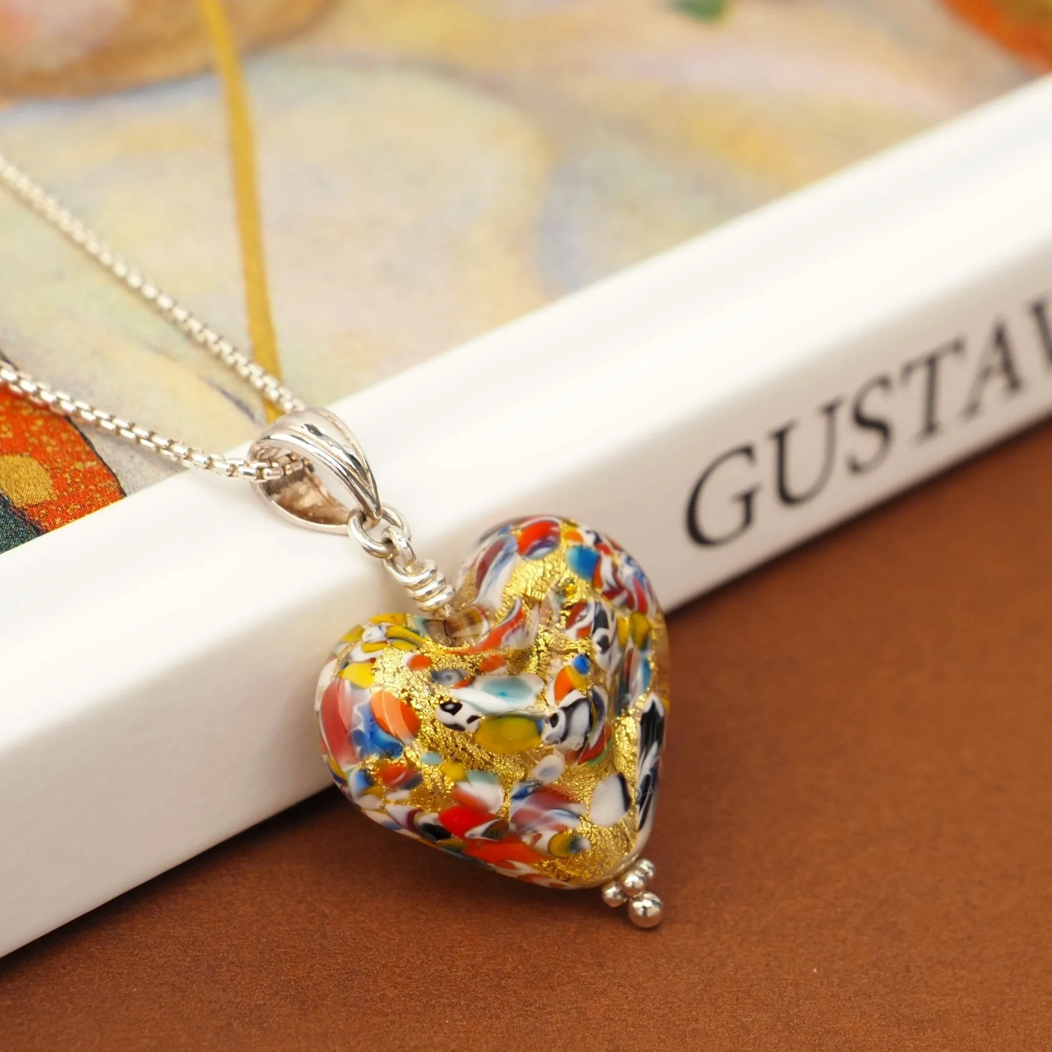 The Kiss Gold Double Heart Necklace