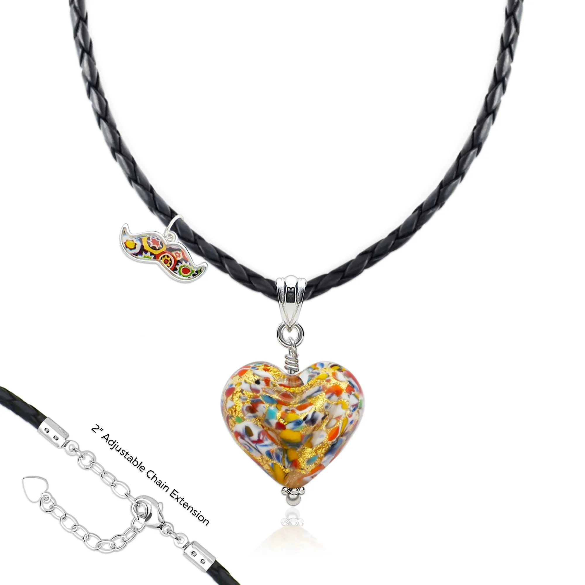 The Kiss Gold Double Heart Necklace