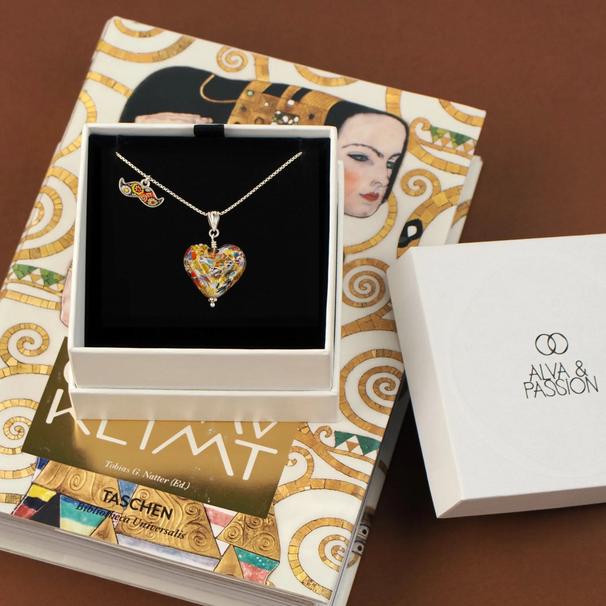 The Kiss Gold Double Heart Necklace