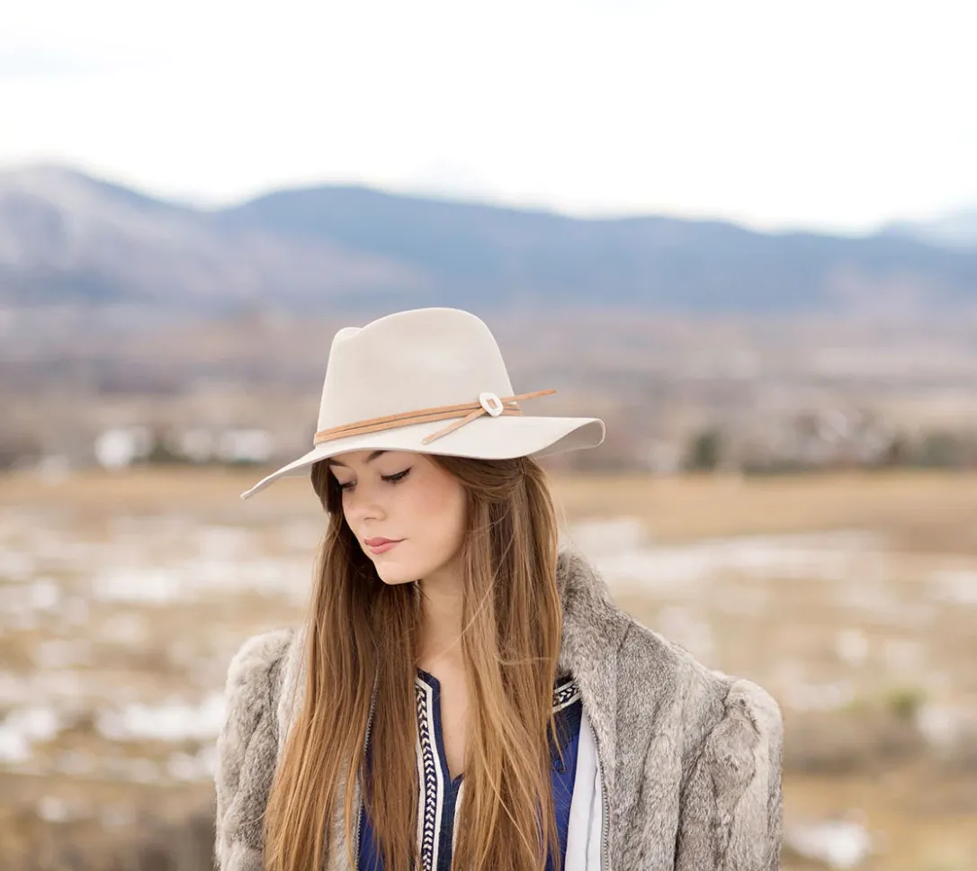The Phoebe Wide Brim Wool Hat