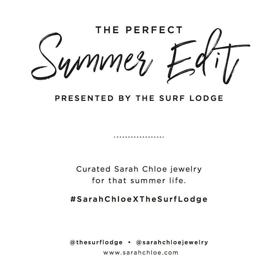 THE SURF LODGE x SARAH CHLOE MEDALLION