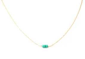 Three Bead Necklace 15"