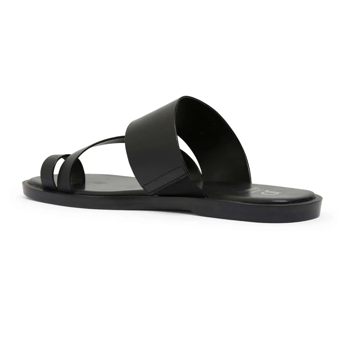 Tibet Sandal in Black Leather
