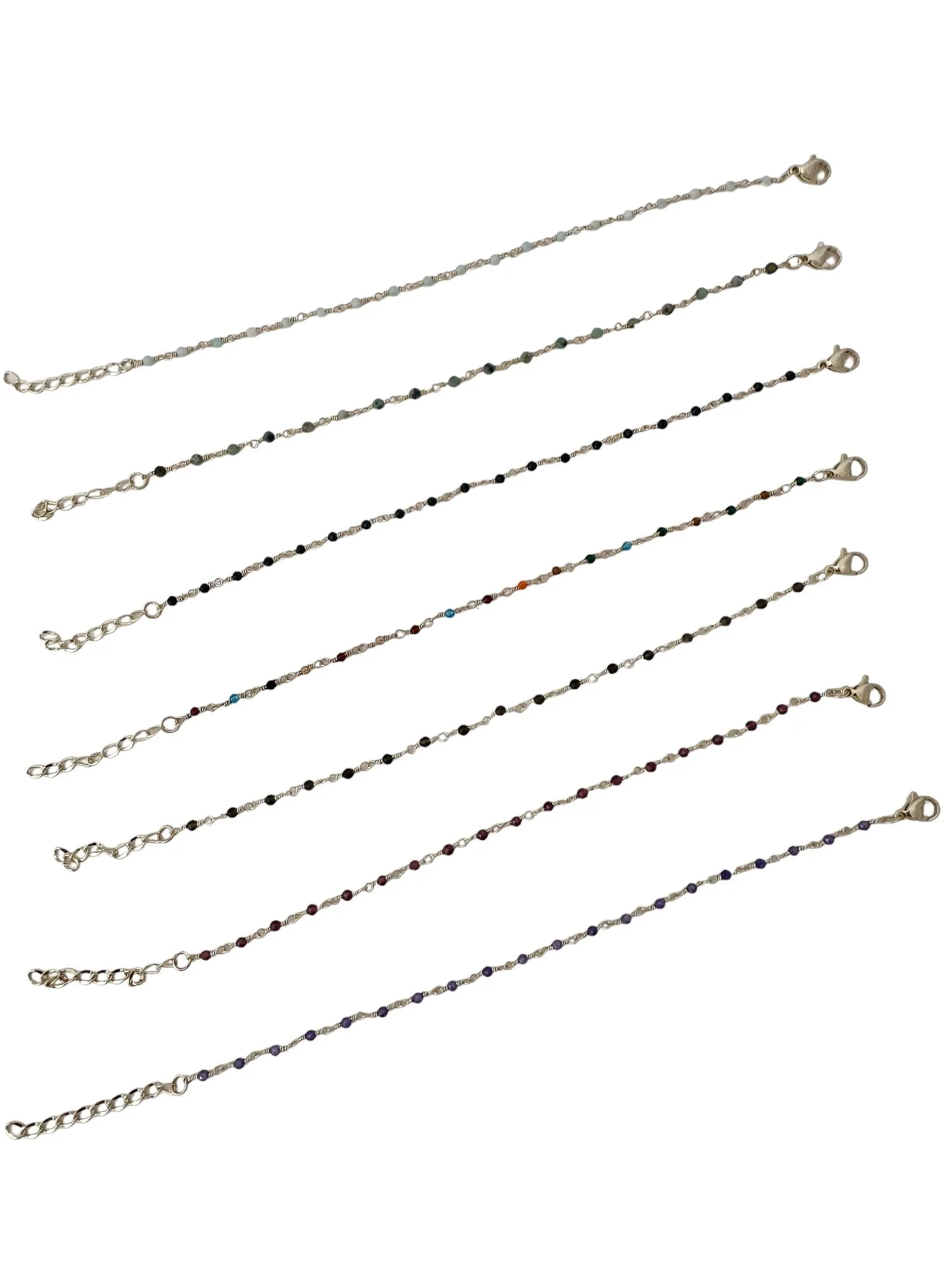 Tiny Beads Bracelet on Gold Chain