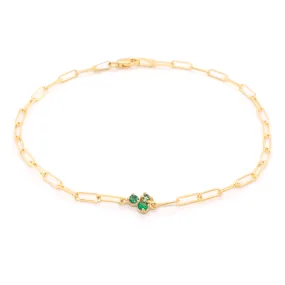 Tiny Trio Emerald Festival Bracelet