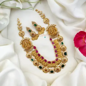 Traditional Double Layered Lakshmi Coin Necklace