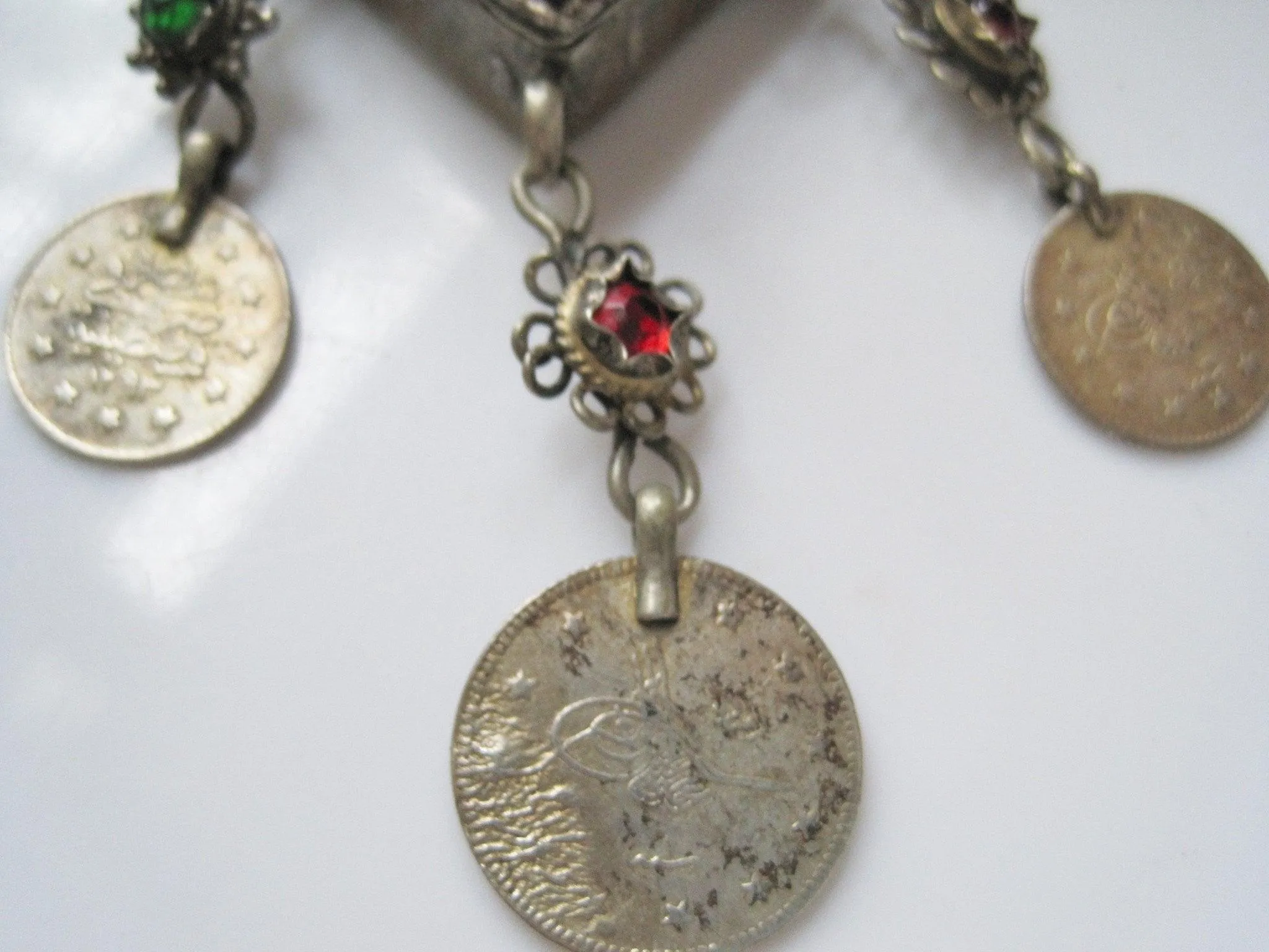 Vintage Ottoman Amulet Necklace from Greece or the Balkans