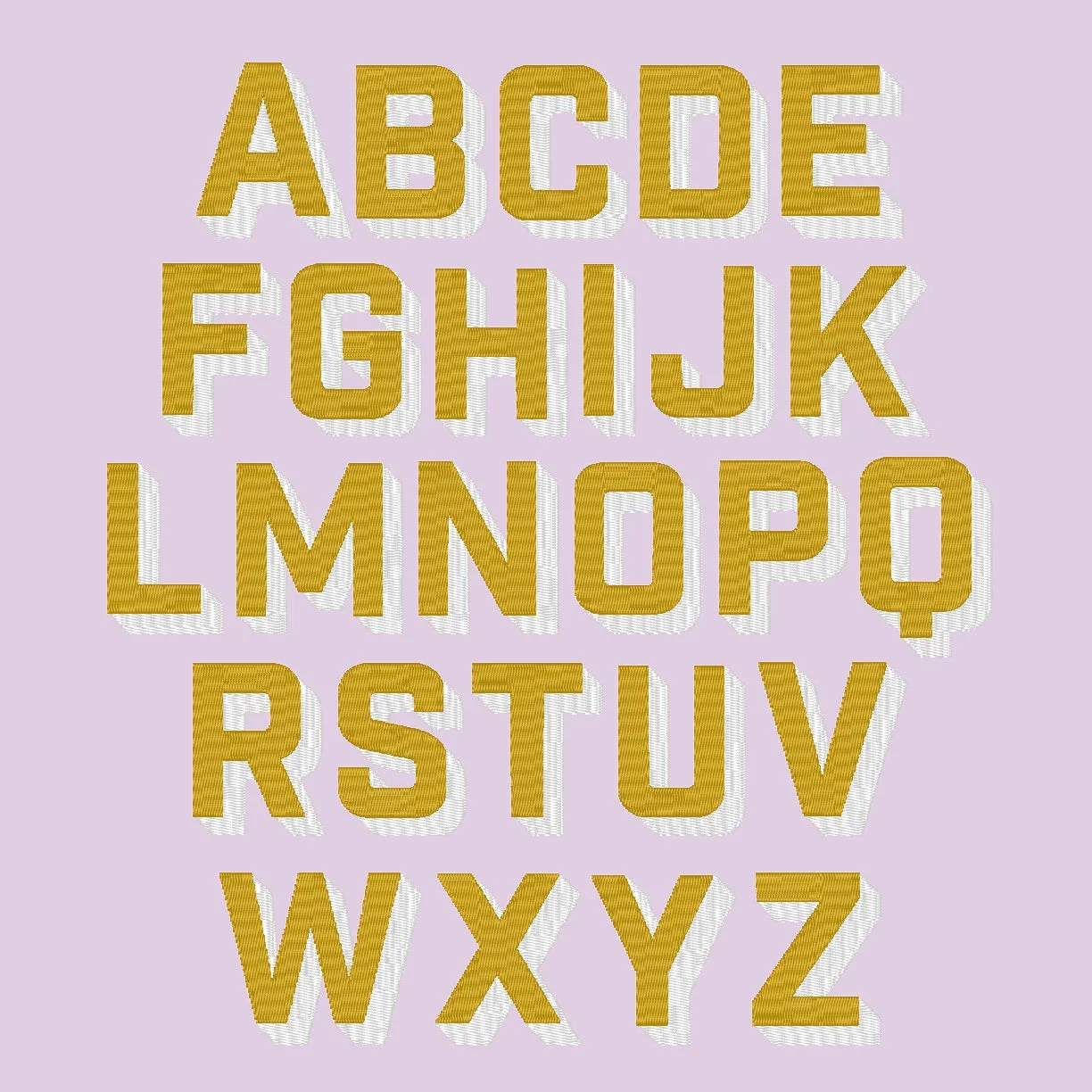 White Dad Hat - Lemon & Lavender Shadow Block Lettering
