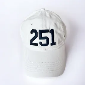 White with Black 251 Hat