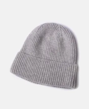 WOLL-KASCHMIR MÜTZE "LILLE" LIGHT GREY
