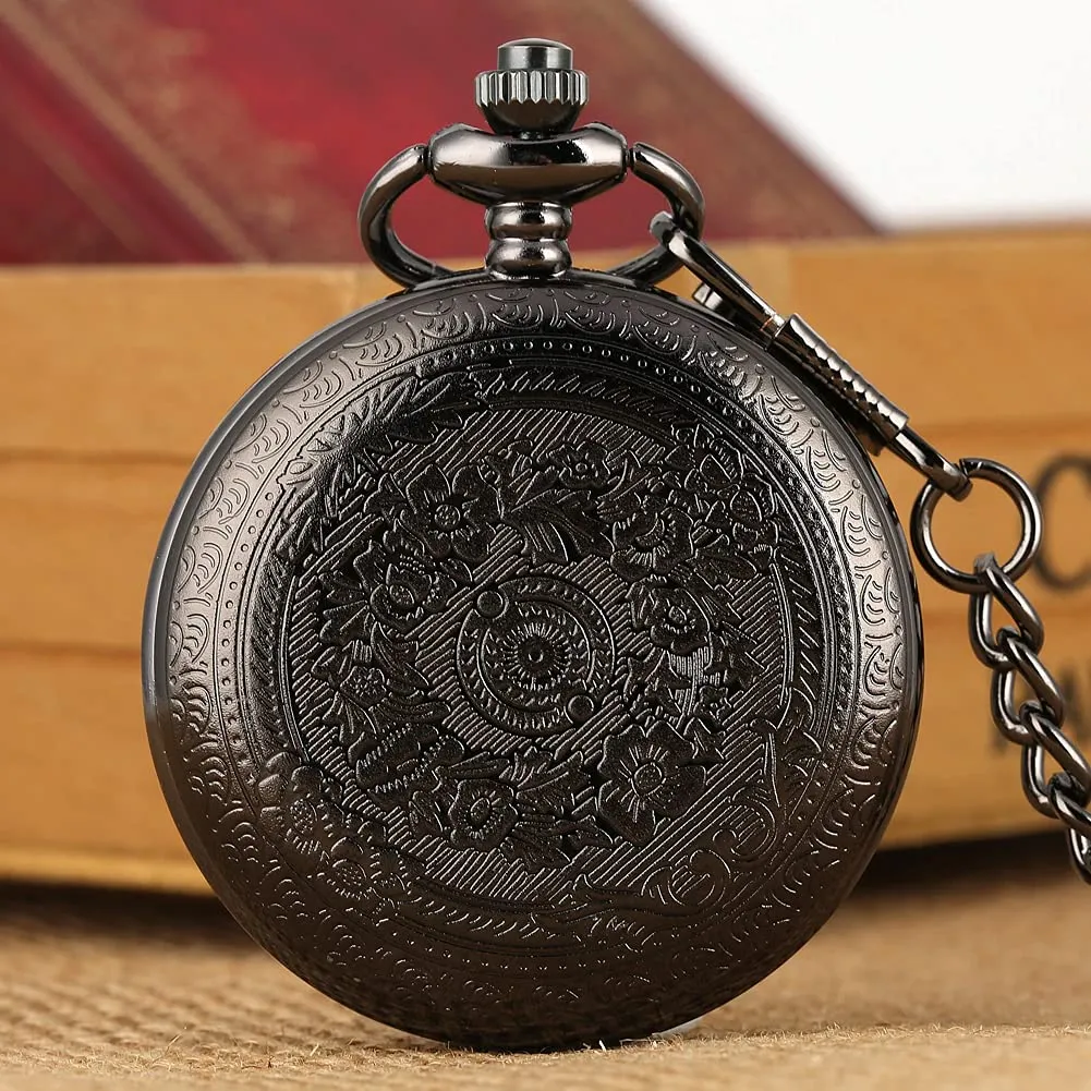 YouBella Pocket Watch Pendant with Chain for Husband Unique Memorable Gift Dual Purpose Stainless Steel Clock for Men